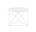 ACME 97842 Epidia Accent Table, White Finish