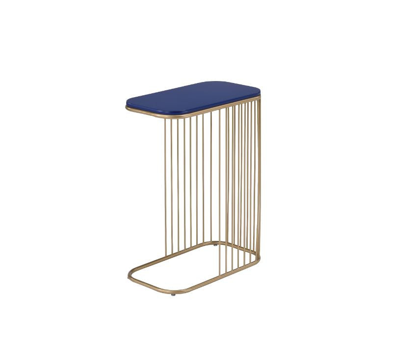 ACME 97844 Aviena Accent Table, Blue & Gold Finish