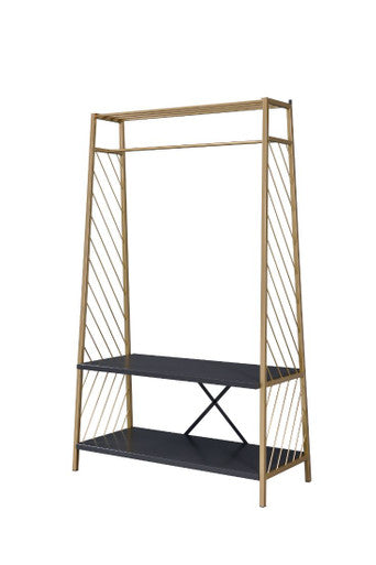 ACME 97850 Pahor Hall Tree, Gold & Black Finish