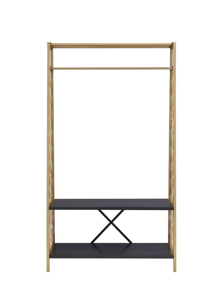ACME 97850 Pahor Hall Tree, Gold & Black Finish