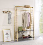 ACME 97850 Pahor Hall Tree, Gold & Black Finish
