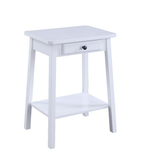 ACME 97859 Kaife Accent Table, White Finish