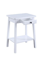 ACME 97859 Kaife Accent Table, White Finish