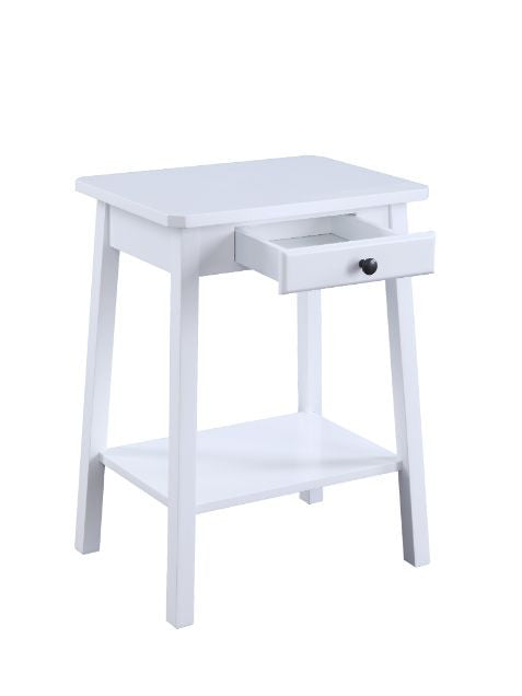 ACME 97859 Kaife Accent Table, White Finish