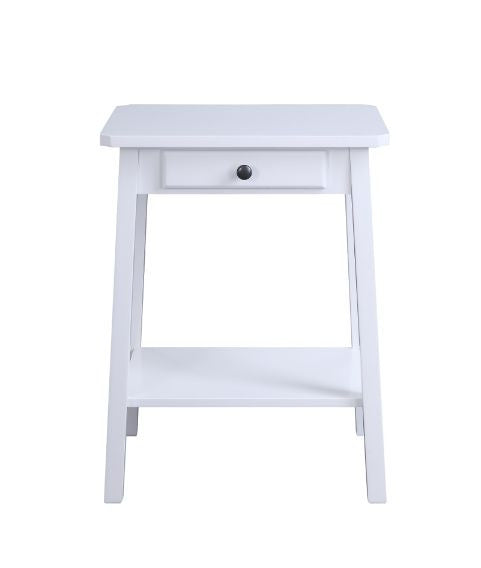ACME 97859 Kaife Accent Table, White Finish