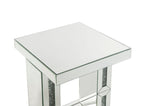 ACME 97933 Noralie Accent Table, Mirrored & Faux Diamonds