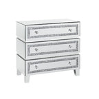 ACME 97946 Noor Cabinet, Mirrored & Faux Diamonds