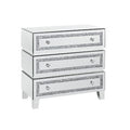 ACME 97946 Noor Cabinet, Mirrored & Faux Diamonds