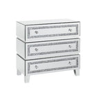 ACME 97946 Noor Cabinet, Mirrored & Faux Diamonds