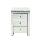 ACME 97954 Noralie Accent Table, Mirrored & Faux Diamonds