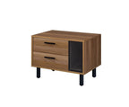 ACME 97964 Trolgar Accent Table, Brown Oak & Black Finish