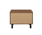 ACME 97964 Trolgar Accent Table, Brown Oak & Black Finish