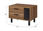 ACME 97964 Trolgar Accent Table, Brown Oak & Black Finish