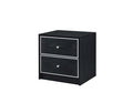ACME 97966 Jabir Accent Table, Brown Walnut & Black Finish