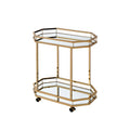 ACME 98197 Lacole Serving Cart, Champagne & Mirror