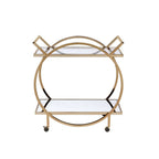 ACME 98295 Traverse Serving Cart, Champagne & Mirrored