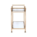 ACME 98295 Traverse Serving Cart, Champagne & Mirrored