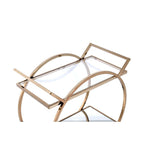 ACME 98295 Traverse Serving Cart, Champagne & Mirrored