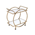 ACME 98295 Traverse Serving Cart, Champagne & Mirrored