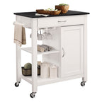 ACME 98320 Ottawa Kitchen Cart, Black & White