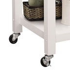 ACME 98320 Ottawa Kitchen Cart, Black & White