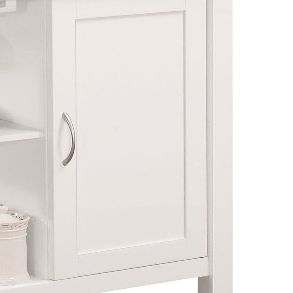 ACME 98320 Ottawa Kitchen Cart, Black & White