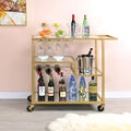 ACME 98354 Adamsen Serving Cart, Champagne & Mirror