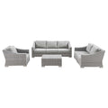 Modway EEI-5091 Conway 4-Piece Outdoor Patio Wicker Rattan Furniture Set