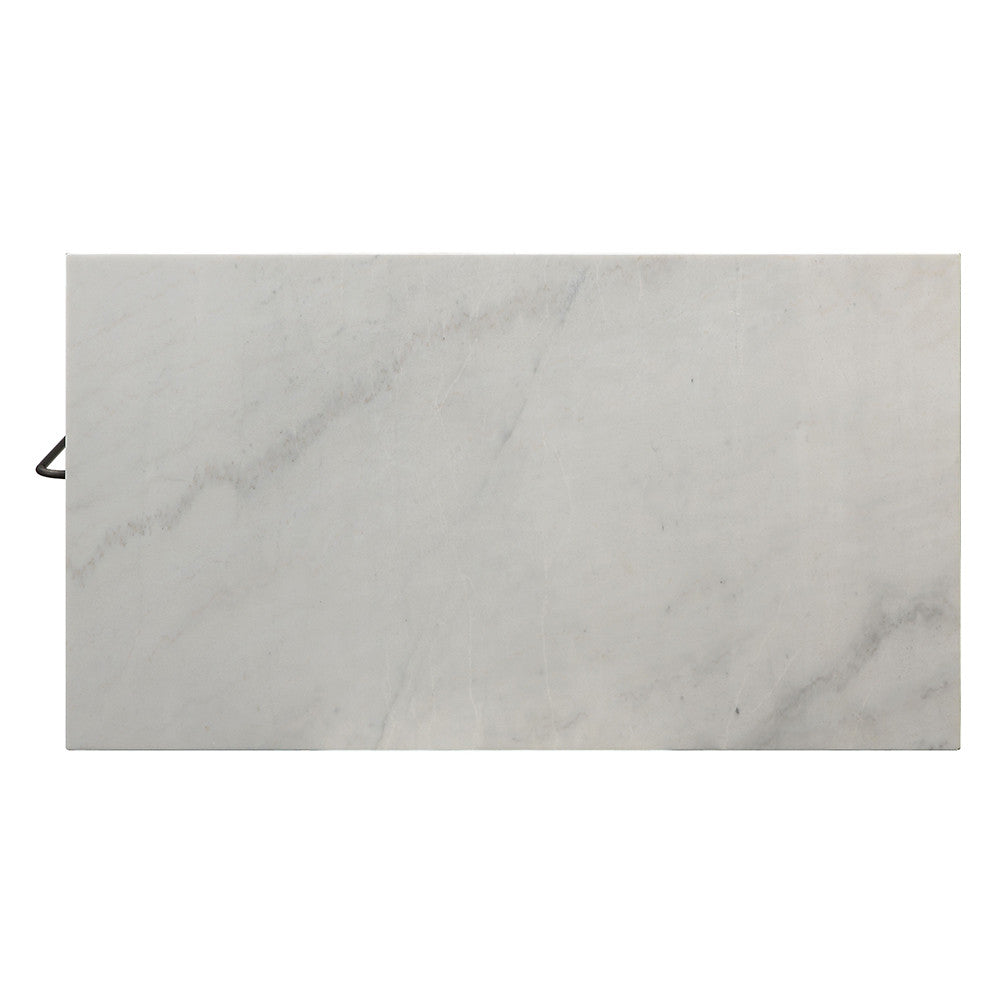 ACME 98402 Lanzo Kitchen Island (Counter), Marble & Antique Pewter