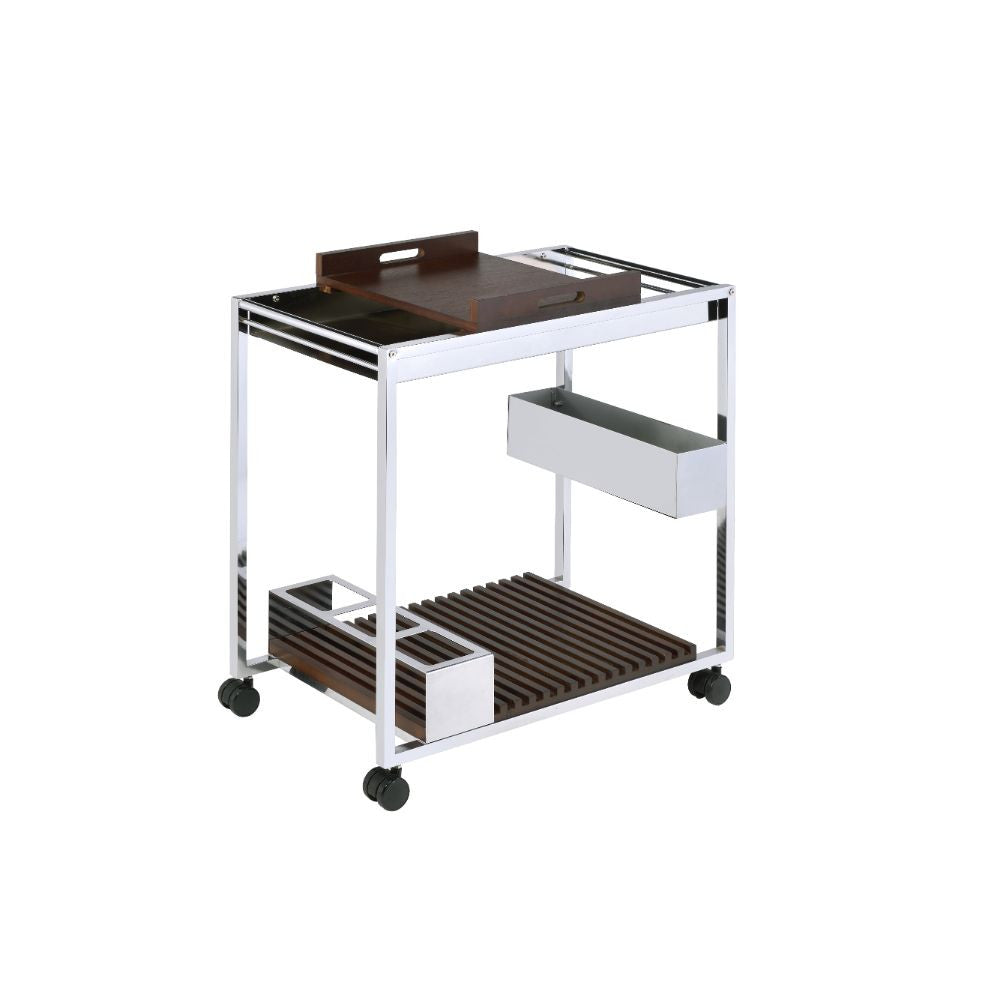 ACME 98420 Lisses Serving Cart, Chrome