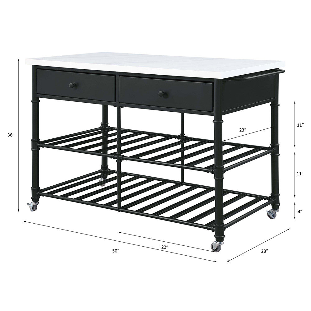 ACME 98942 Emery Kitchen Island  4