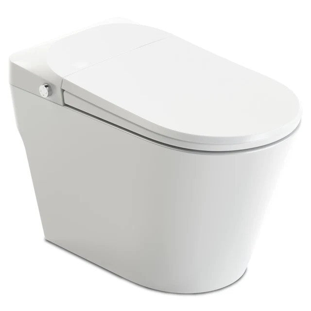 ENVO Echo Elongated 1.28 GPF Smart Bidet Toilet in White with Auto Open, Auto Flush, Heated Seat, Voice and Wifi Control