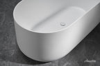 Cossue 61.4" W X 31.8" D Freestanding Acrylic Bathtub in White