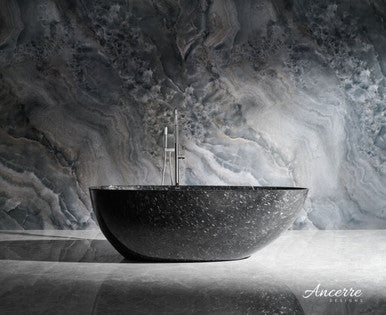 Anjuna 67" W x 31.4" D Freestanding Forged Caron Fiber Bathtub