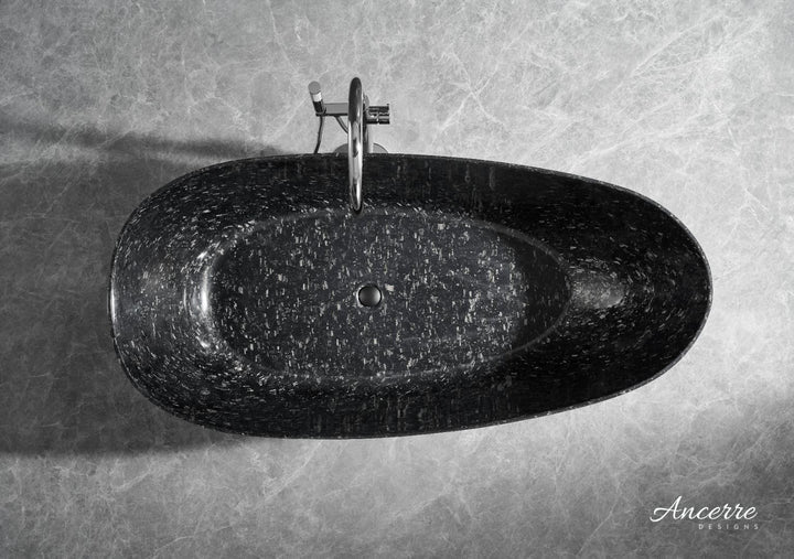 Anjuna 67" W x 31.4" D Freestanding Forged Caron Fiber Bathtub