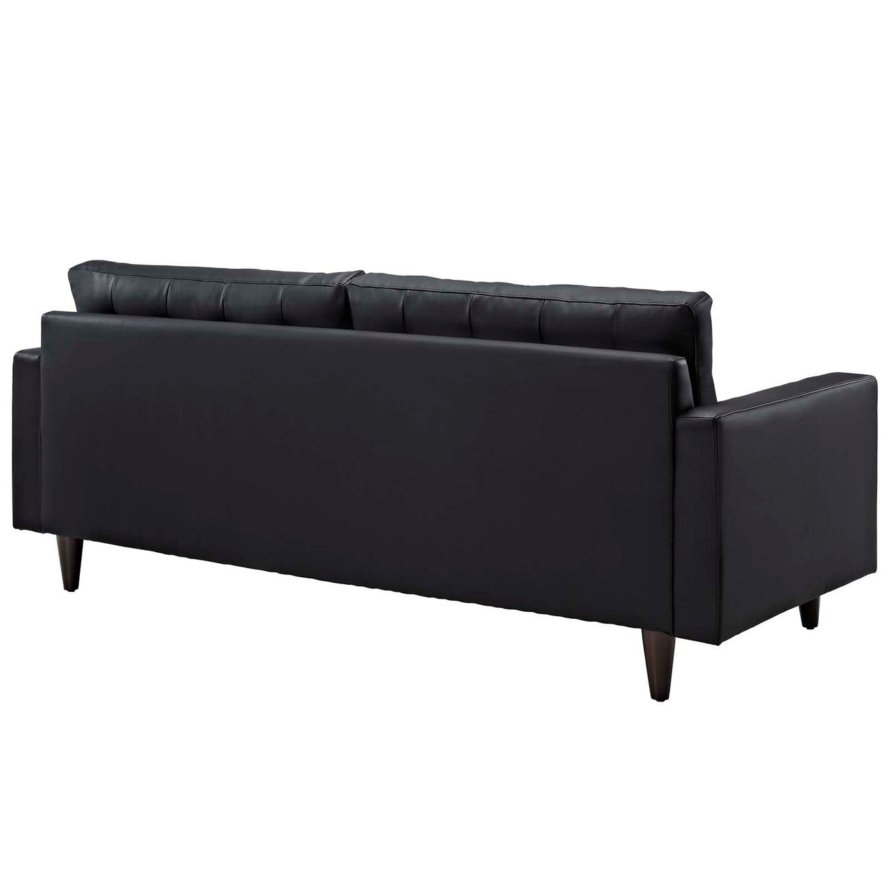 Empress Bonded Leather Sofa in Black or White