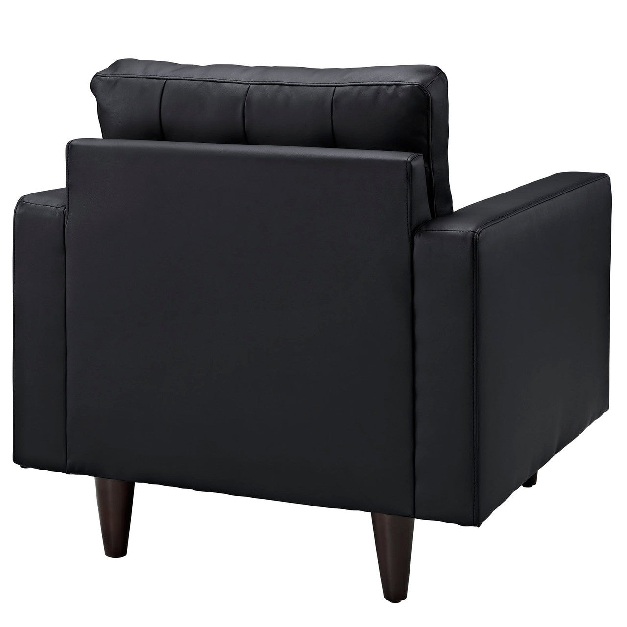 Empress Bonded Leather Armchair in Black or White