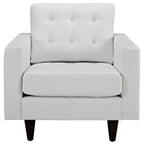 Empress Bonded Leather Armchair in Black or White