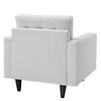 Empress Bonded Leather Armchair in Black or White