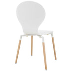 Modway EEI-1053-WHI Path Dining Wood Side Chair White