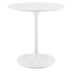 Modway EEI-1115-WHI Lippa 28" Round Wood Dining Table White