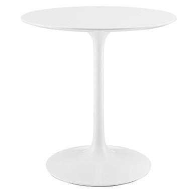 Modway EEI-1115-WHI Lippa 28" Round Wood Dining Table White
