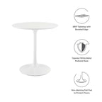 Modway EEI-1115-WHI Lippa 28" Round Wood Dining Table White