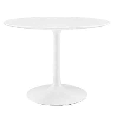 Modway EEI-1117-WHI Lippa 40" Round Wood Dining Table White