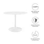 Modway EEI-1117-WHI Lippa 40" Round Wood Dining Table White