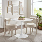 Modway EEI-1117-WHI Lippa 40" Round Wood Dining Table White