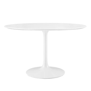 Modway EEI-1118-WHI Lippa 48" Round Wood Dining Table White