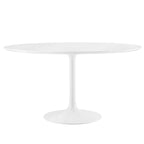 Modway EEI-1119-WHI Lippa 54" Round Wood Dining Table White