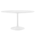 Modway EEI-1119-WHI Lippa 54" Round Wood Dining Table White