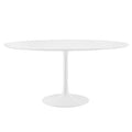 Modway EEI-1120-WHI Lippa 60" Round Wood Dining Table White